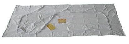 Disposable Body Bag,w/Curved Zipper 28"x48" White 7mil PVC-pediatric